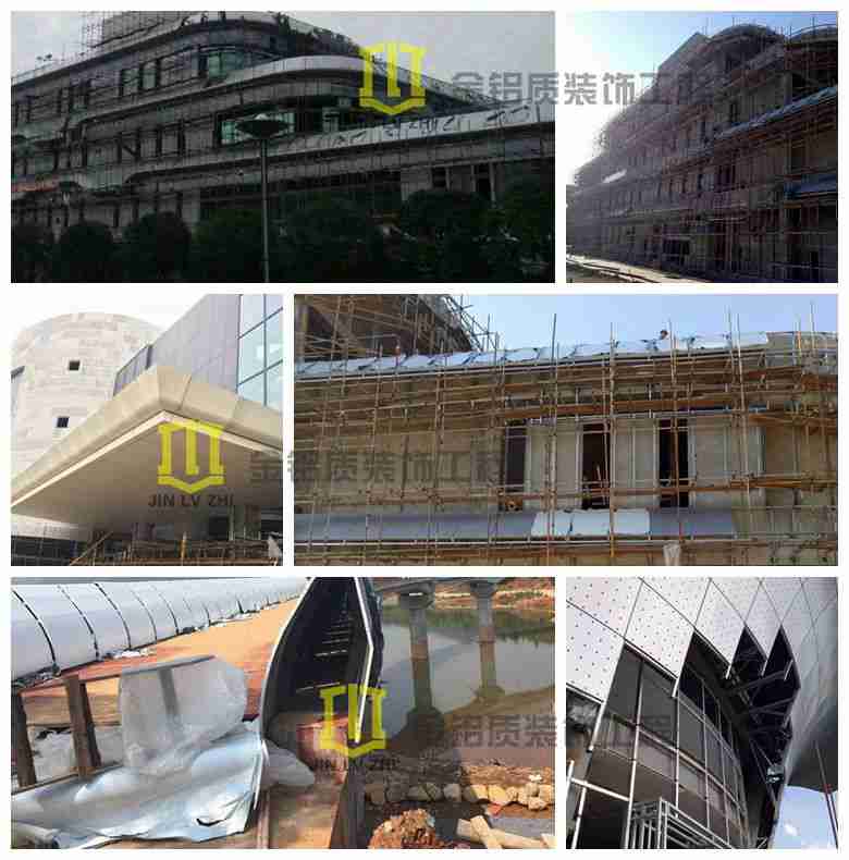 金鋁質鋁單板工程實例現(xiàn)場照片一覽